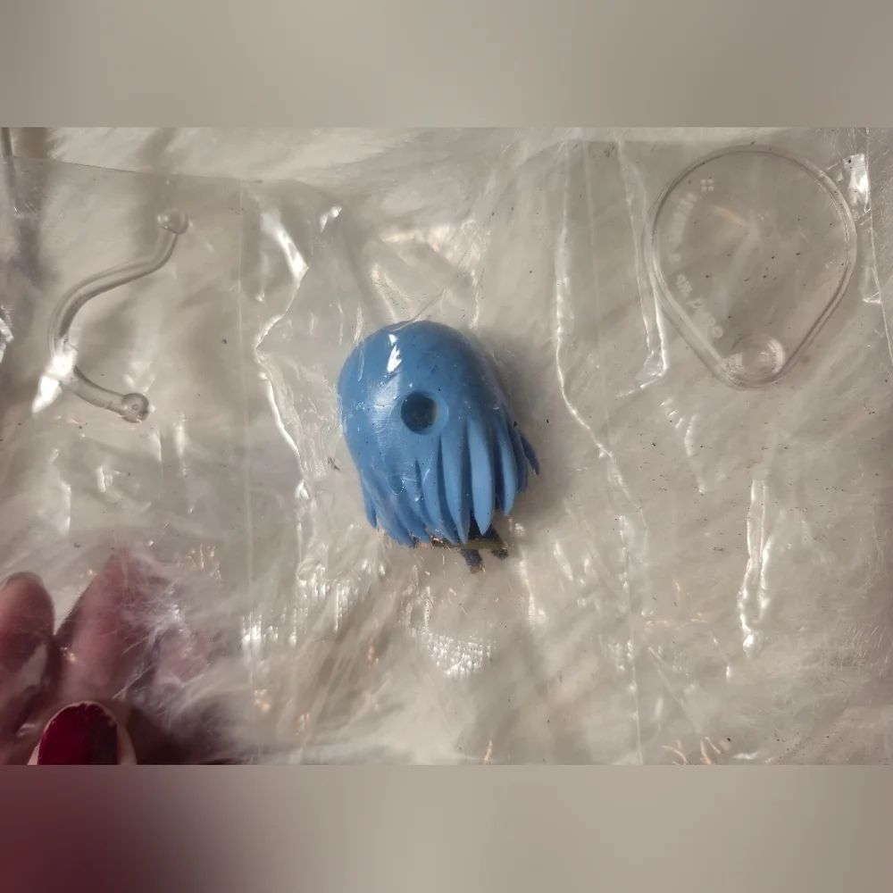 Blue Haired‎ Anime Figure with Purple Eyes